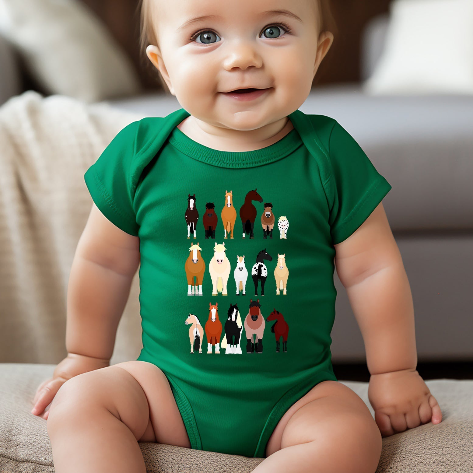 Horse Lovers Farm Animal Illustration Breeds For Kids And Teens Comfort Colors Tee