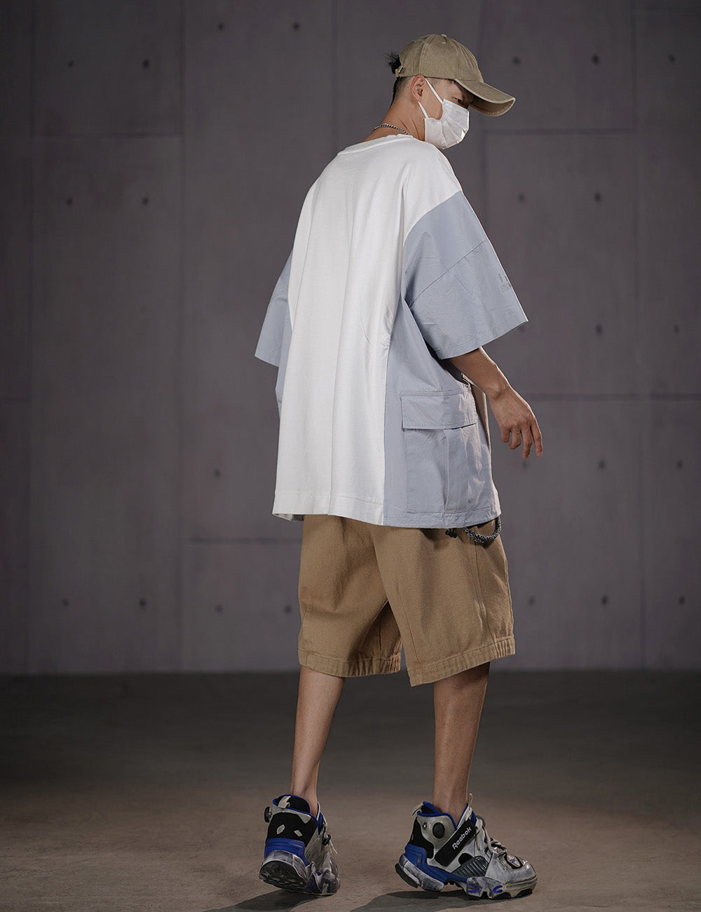 HiT38 Double Patchwork I-Tech Tee