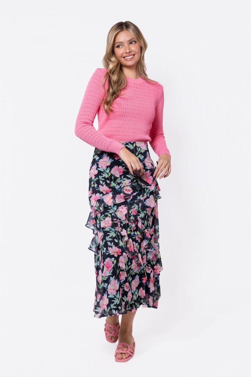 Zella Skirt (Black Ground)