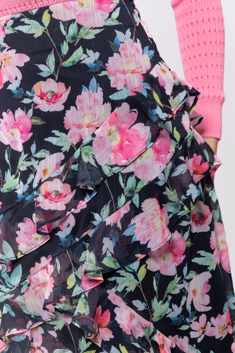 Zella Skirt (Black Ground)