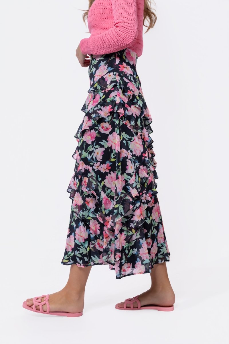 Zella Skirt (Black Ground)