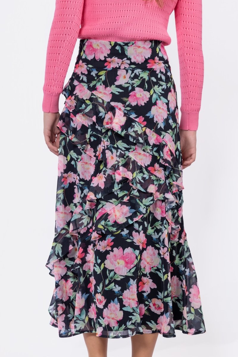 Zella Skirt (Black Ground)
